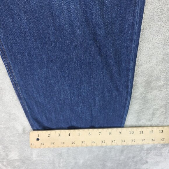 Sam Edelman Paperbag Jeans Womens 28 Blue High Rise Wide Leg Crop 100% Cotton - Picture 12 of 12